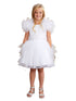 Tip Top Kids Girls Mesh Sleeve Dress with Beaded Lace Overlay Bodice and Layered Skirt, Sizes 6 Months-12 - SophiasStyle.com